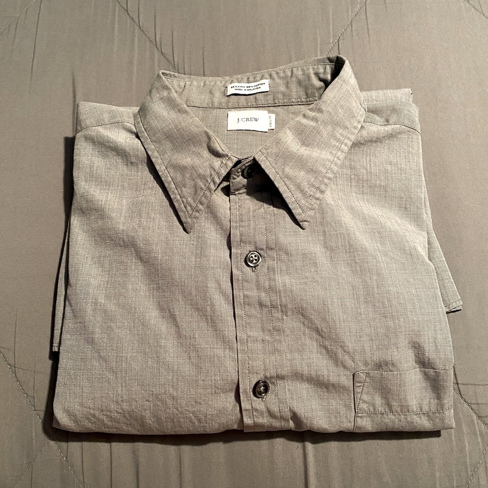 J.Crew Gray Button Up